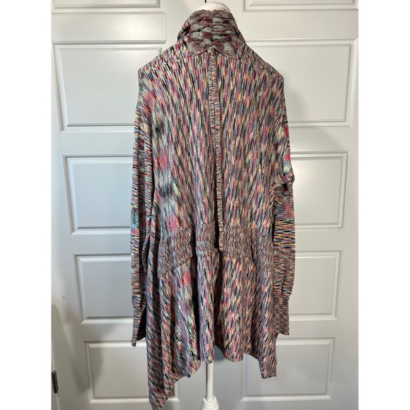 Anthropologie Stacia Open Front Cardigan Sweater Boho Colorful Knit Medium - Picture 2 of 10